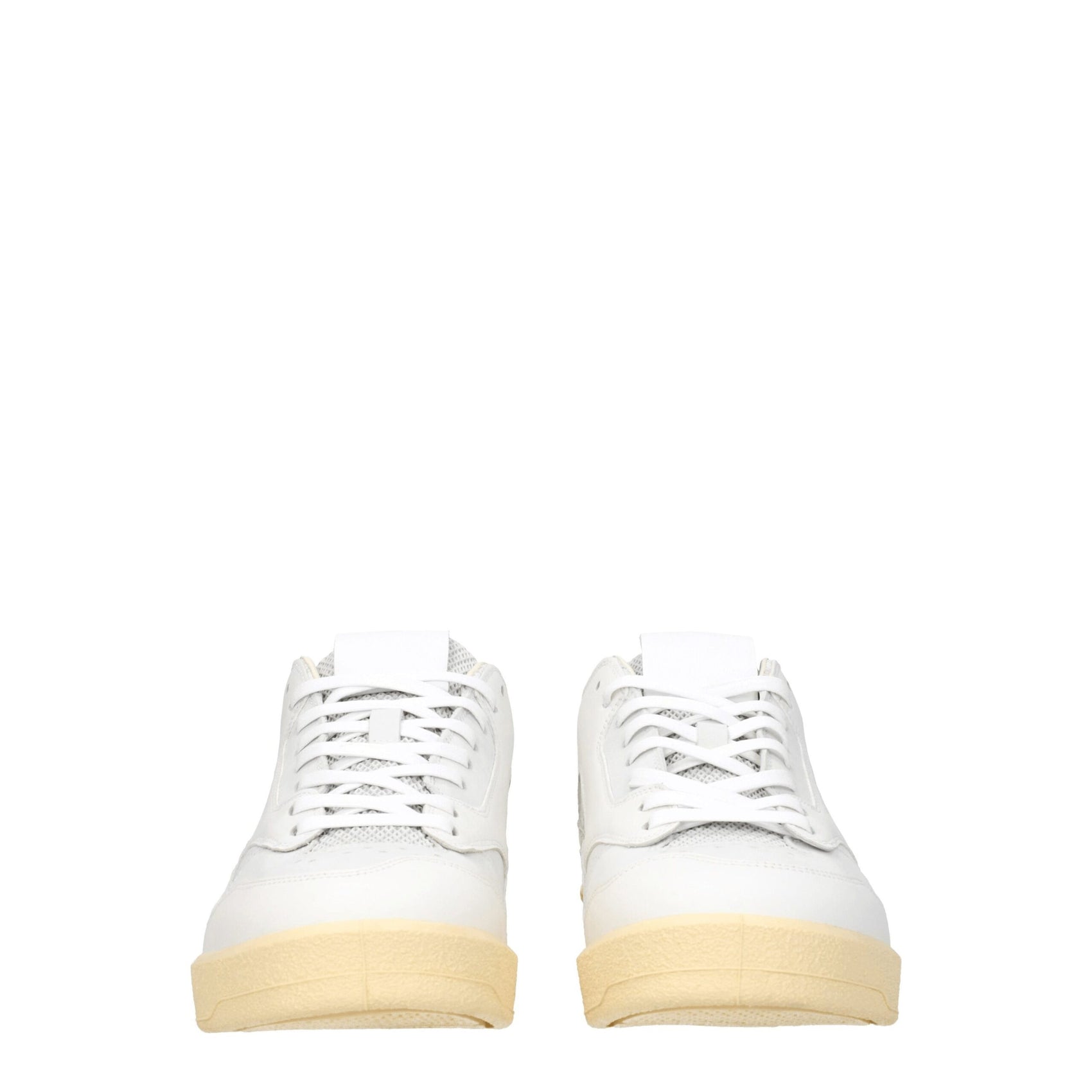 Jil Sander White Leather Low Top Sneakers
