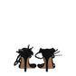 Isabel Marant Black Leather Stiletto Heel Sandals