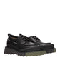 Off-White Black Leather Slip-On Loafers