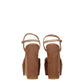 Stuart Weitzman Beige Leather Platform Sandals