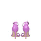 Stuart Weitzman Purple Leather Stiletto Heel Sandals