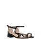 Stuart Weitzman Black Leather Flat Sandals