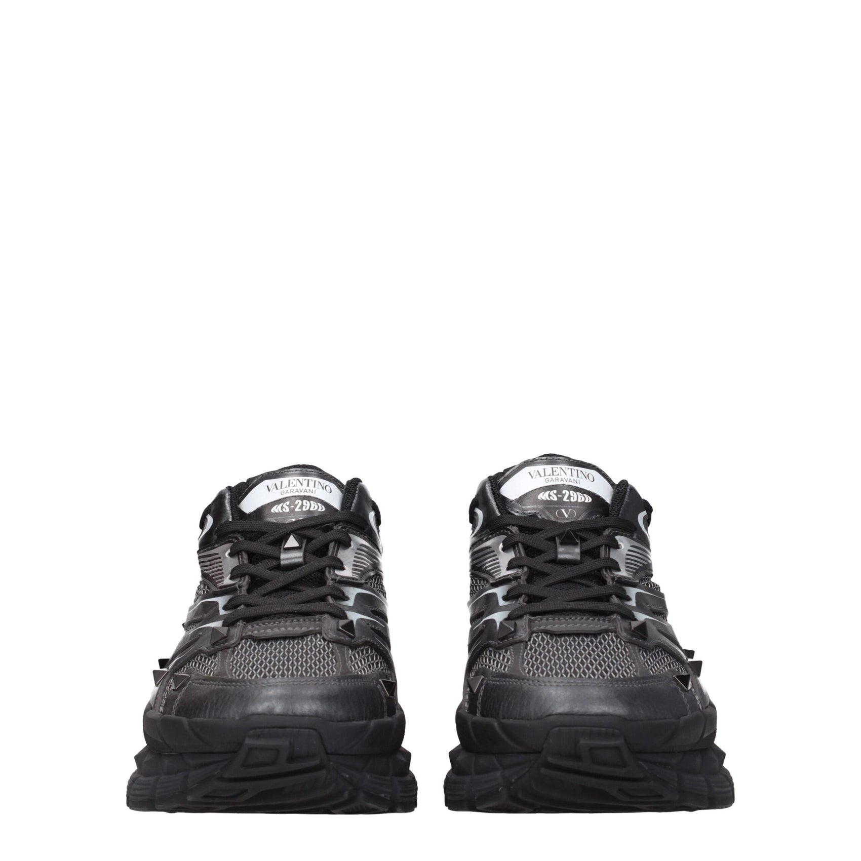 Valentino Garavani Black Fabric Athletic Sneakers