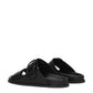 Valentino Garavani Black Leather Slippers