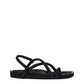 Isabel Marant Black Leather Flat Sandals