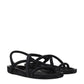Isabel Marant Black Leather Flat Sandals