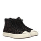 Valentino Garavani Brown Fabric High Top Sneakers