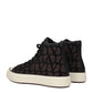 Valentino Garavani Brown Fabric High Top Sneakers