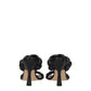 Stuart Weitzman Black Leather Stiletto Heels Sandals