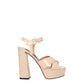 Sergio Rossi Pink Leather Platforms