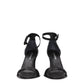 Premiata Black Leather Flat Sandals