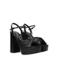 Sergio Rossi Black Leather Platforms