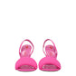 The Attico Pink Fabric Stiletto Heels Sandals