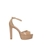 Stuart Weitzman Beige Leather Platforms