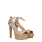 Stuart Weitzman Beige Leather Platforms