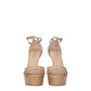 Stuart Weitzman Beige Leather Platforms