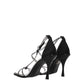 Dsquared² Black Satin Stiletto Heels Sandals
