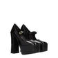 Stuart Weitzman Black Leather Platforms Pumps