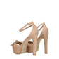 Stuart Weitzman Beige Leather Platforms