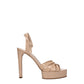Casadei Pink Leather Platforms