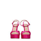 Casadei Pink Satin Platforms