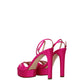 Casadei Pink Satin Platforms