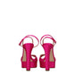 Casadei Pink Satin Platforms