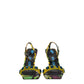 The Attico Multicolor Leather Stiletto Heels Sandals