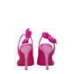 The Attico Pink Satin Stiletto Heels Sandals