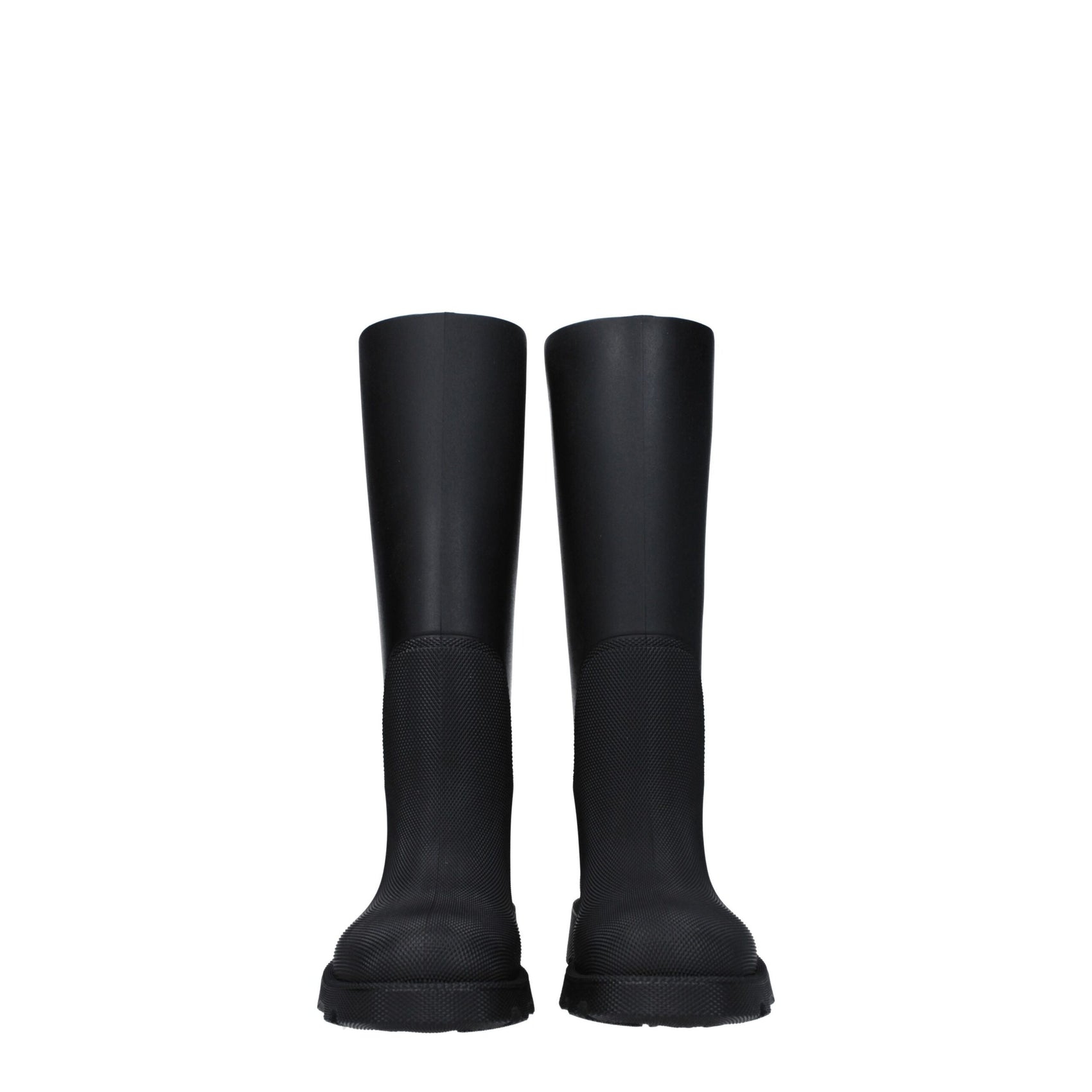 Burberry Black Cotton Rain Boots