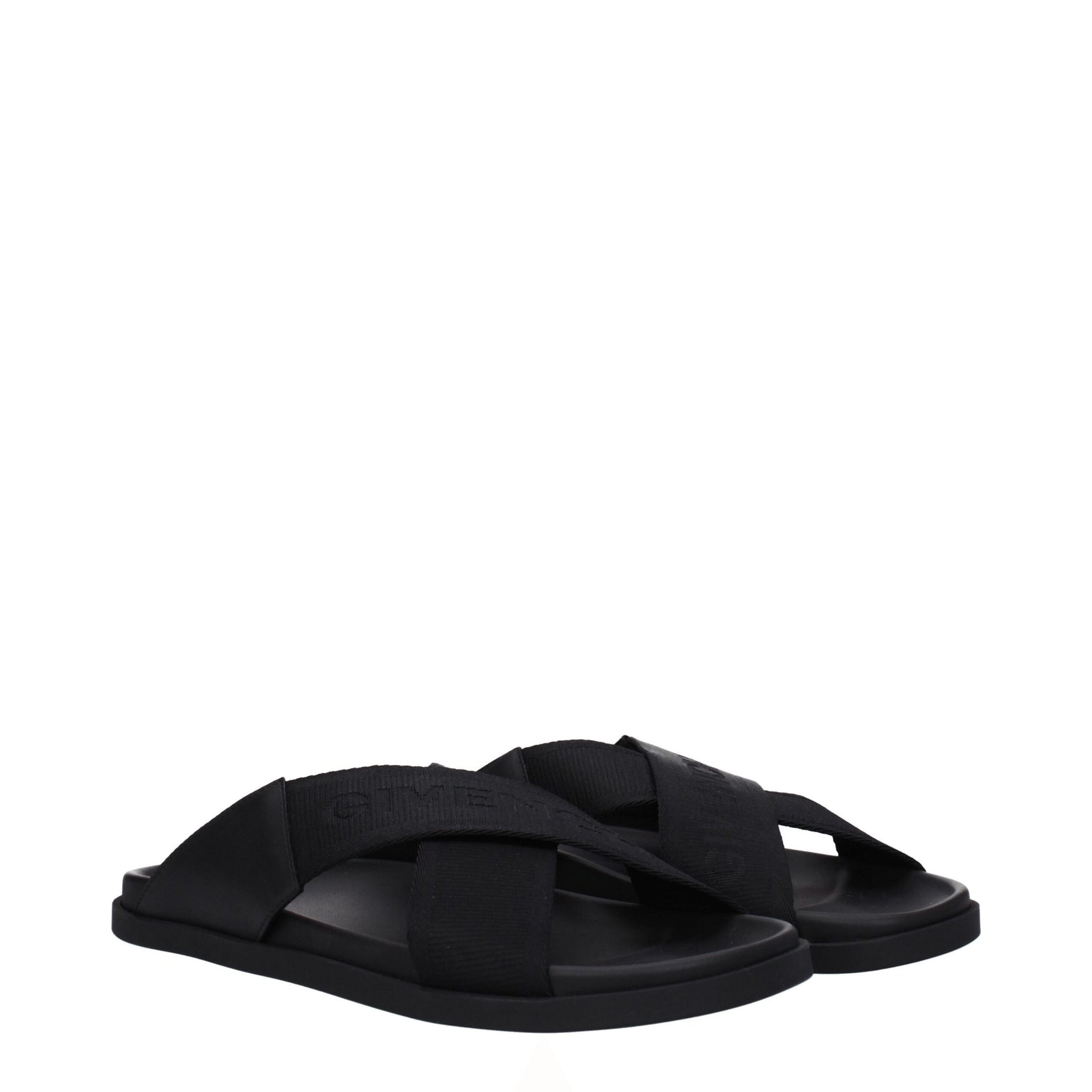 Givenchy Black Fabric Slippers