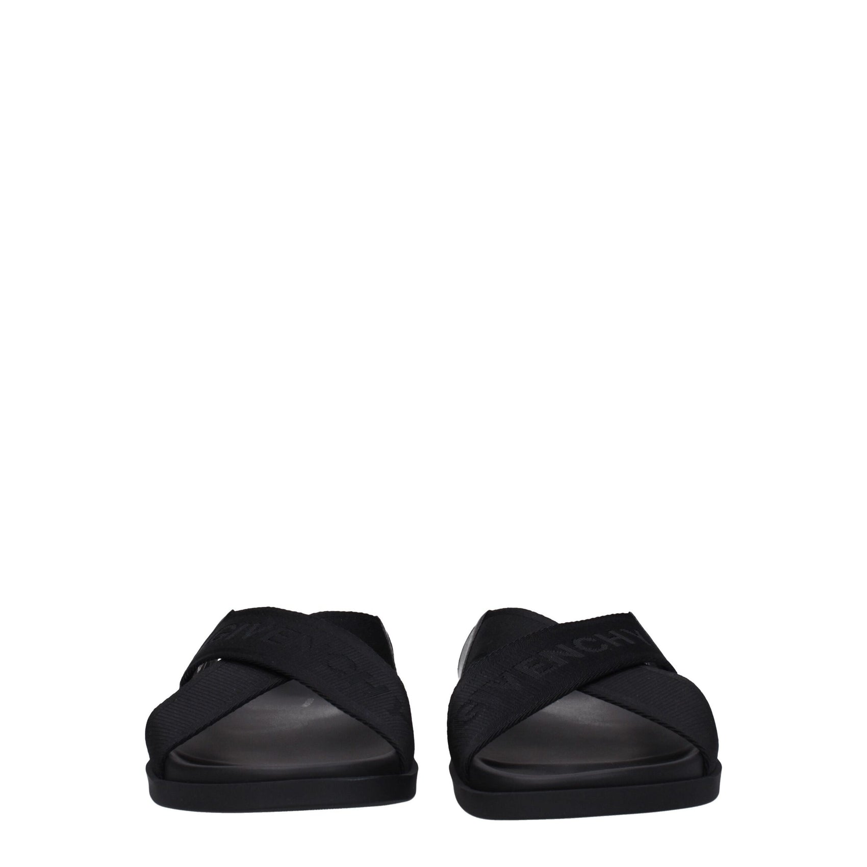 Givenchy Black Fabric Slippers