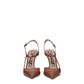 Casadei Pink Leather High Heel Pumps