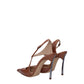 Casadei Pink Leather High Heel Pumps