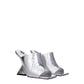 The Attico Gray Leather Platforms