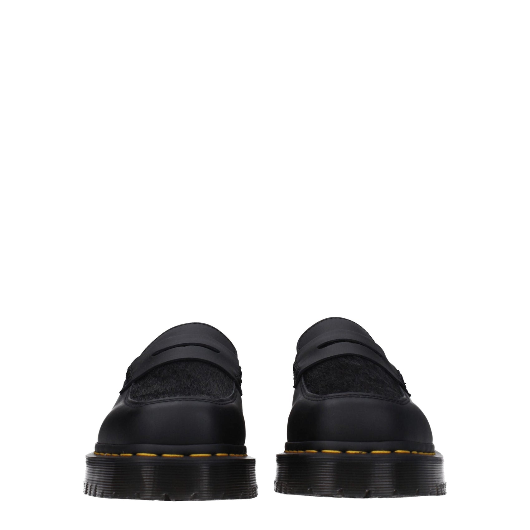 Dr. Martens Black Leather Slip-On Loafers
