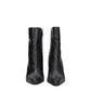 Paris Texas Gray Leather Ankle Boots
