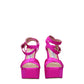 Jimmy Choo Pink Satin Platforms