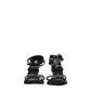 Paris Texas Black Leather Stiletto Heels Sandals
