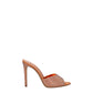Paris Texas Orange Leather Stiletto Heels Sandals