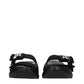 Givenchy Black Fabric Slippers Sandals