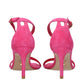 Stuart Weitzman Pink Leather Stiletto Heels Sandals