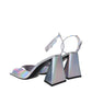 The Attico Gray Leather Platforms