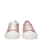 Moncler Pink Fabric Low Tops