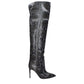 Paris Texas Gray Leather Over The Knee