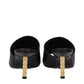 Givenchy Black Leather Stiletto Heels Sandals