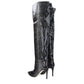 Paris Texas Gray Leather Over The Knee