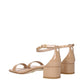 Stuart Weitzman Pink Leather Flat Sandals