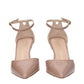 Stuart Weitzman Pink Leather Stiletto Heels Sandals