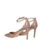 Stuart Weitzman Pink Leather Stiletto Heels Sandals